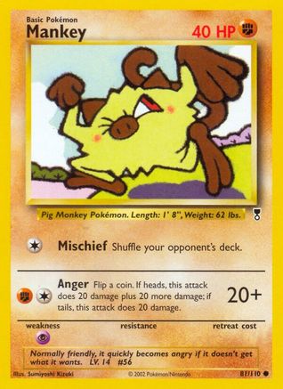 Mankey (81/110) Reverse Holofoil [Vintage: Legendary Collection] Pokemon Single Pokémon