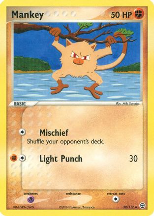 Mankey (/112) Reverse Holofoil [EX: FireRed & LeafGreen] Pokemon Single Pokémon