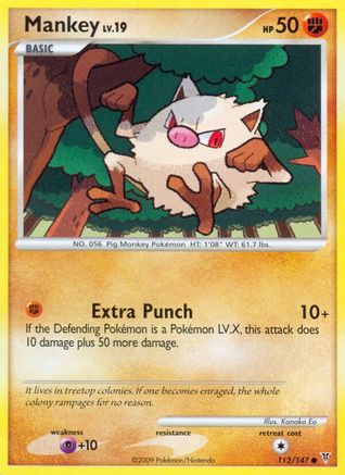 Mankey (/147) [Platinum: Supreme Victors] Pokemon Single Pokémon
