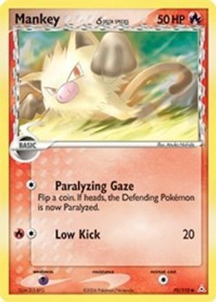Mankey (Delta Species) (70/110) Reverse Holofoil [EX: Holon Phantoms] Pokemon Single Pokémon