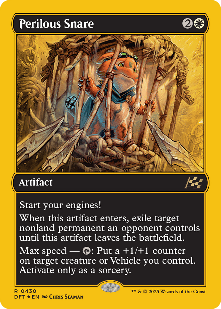 Perilous Snare (First-Place Foil) (DFT-430) [Aetherdrift] Foil MTG Single Wizards of the Coast