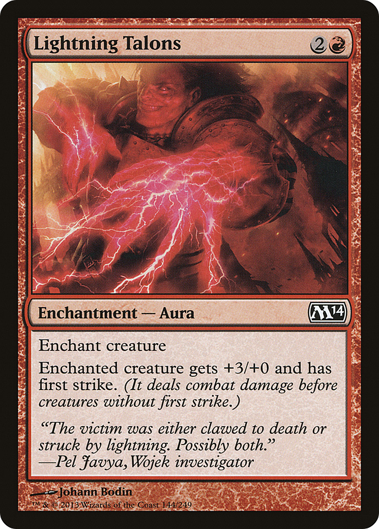 Lightning Talons (M14-144) [Magic 2014] MTG Single Wizards of the Coast