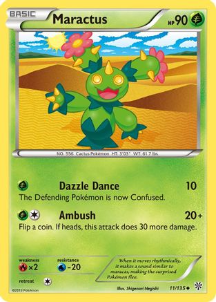 Maractus (/135) Reverse Holofoil [BW: Plasma Storm] Pokemon Single Pokémon