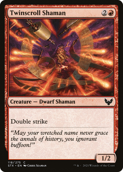 Twinscroll Shaman (STX-118) [Strixhaven: School of Mages] Foil MTG Single Wizards of the Coast