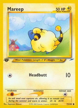 Mareep (75/105) 1st Edition [Vintage: Neo Destiny] Pokemon Single Pokémon