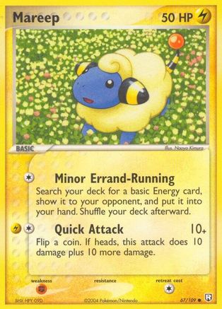 Mareep (67/109) Reverse Holofoil [EX: Team Rocket Returns] Pokemon Single Pokémon