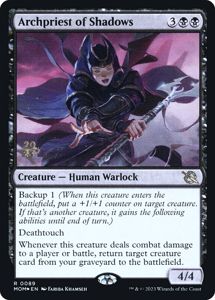Archpriest of Shadows (PRE-89S) [March of the Machine Promos] Foil MTG Single Wizards of the Coast
