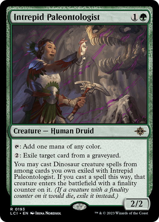 Intrepid Paleontologist (LCI-193) [The Lost Caverns of Ixalan] Foil MTG Single Wizards of the Coast