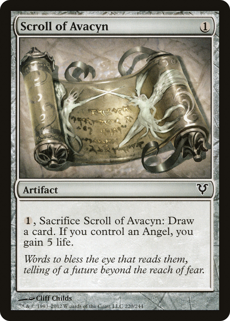 Scroll of Avacyn (AVR-220) [Avacyn Restored] Foil MTG Single Wizards of the Coast