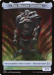 Phyrexian Goblin // The Hollow Sentinel Double-Sided Token [Tokens] Phyrexia: All Will Be One Tokens MTG Single Magic: The Gathering