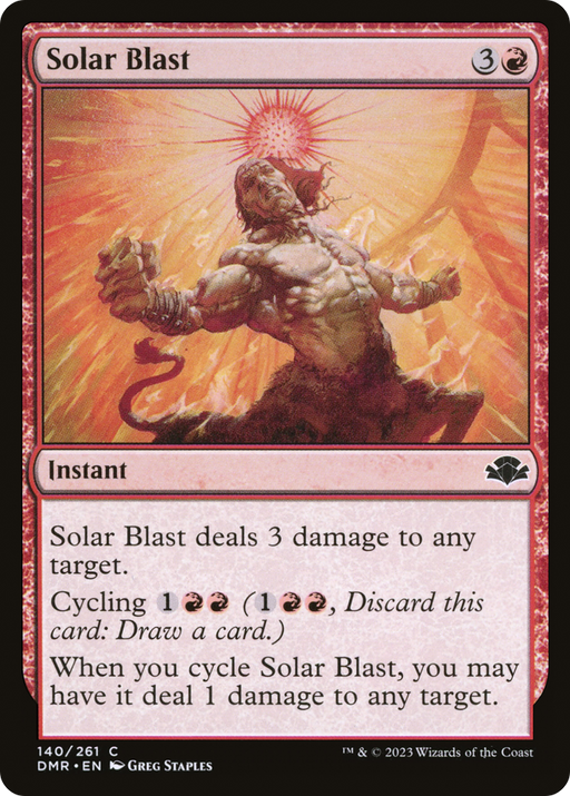 Solar Blast (DMR-140) [Dominaria Remastered] Foil MTG Single Wizards of the Coast