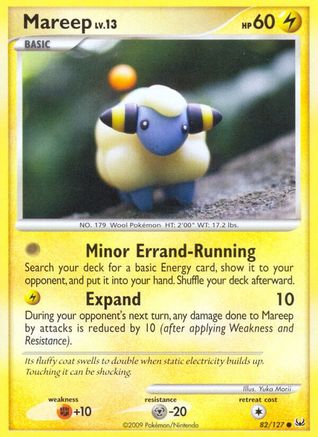 Mareep (82/127) Reverse Holofoil [Platinum: Base set] Pokemon Single Pokémon