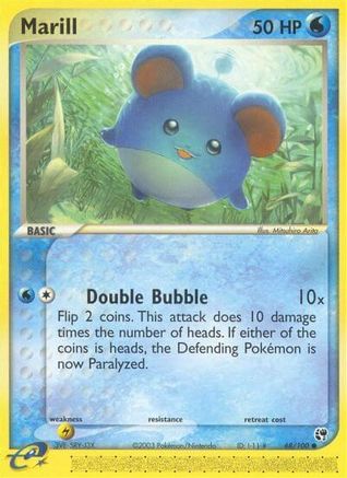 Marill (68/100) Reverse Holofoil [EX: Sandstorm] Pokemon Single Pokémon