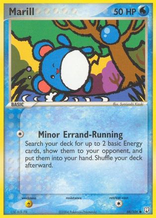 Marill (68/109) Reverse Holofoil [EX: Team Rocket Returns] Pokemon Single Pokémon