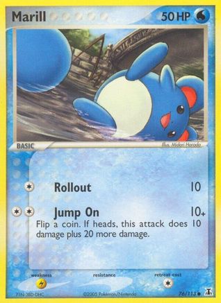 Marill (76/113) Reverse Holofoil [EX: Delta Species] Pokemon Single Pokémon
