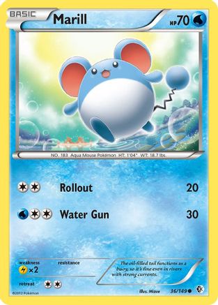Marill (36/149) [BW: Boundaries Crossed] Pokemon Single Pokémon