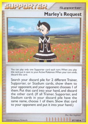 Marley's Request (/100) Reverse Holofoil [DP: Stormfront] Pokemon Single Pokémon