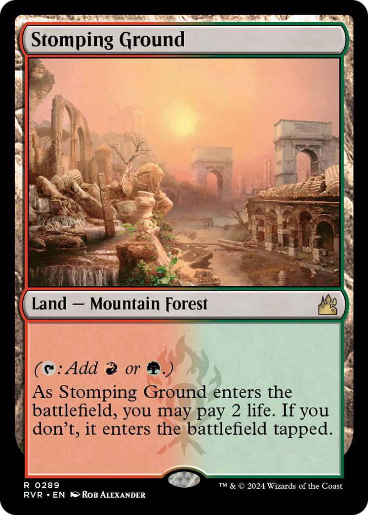 Stomping Ground (RVR-289) [Ravnica Remastered] Foil MTG Single Wizards of the Coast