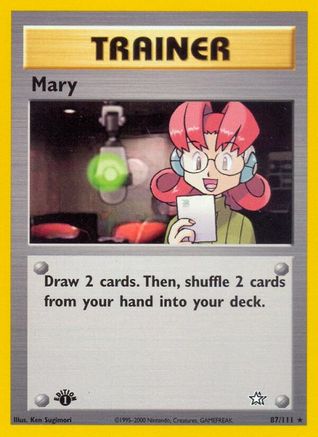 Mary (87/111) 1st Edition [Vintage: Neo Genesis] Pokemon Single Pokémon