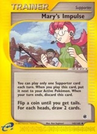 Mary's Impulse (/165) Reverse Holofoil [Vintage: Expedition] Pokemon Single Pokémon