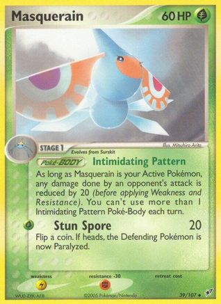 Masquerain (/107) Reverse Holofoil [EX: Deoxys] Pokemon Single Pokémon