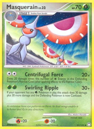 Masquerain (/123) Reverse Holofoil [DP: Mysterious Treasures] Pokemon Single Pokémon