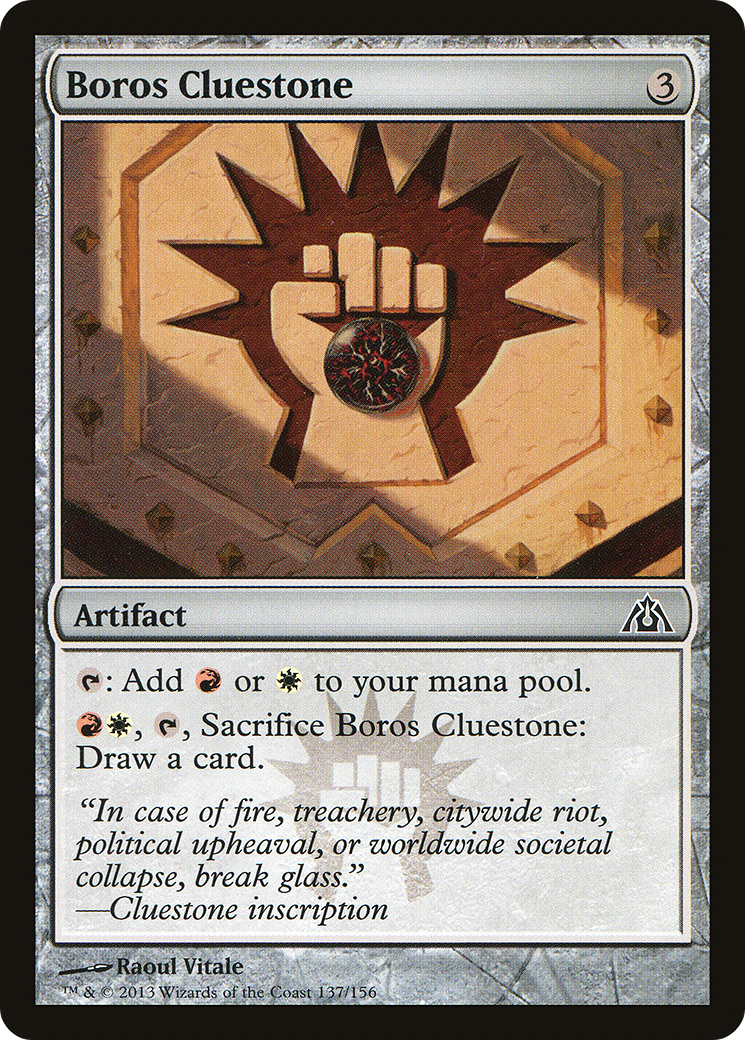 Boros Cluestone (DGM-137) [Dragon's Maze] MTG Single Wizards of the Coast