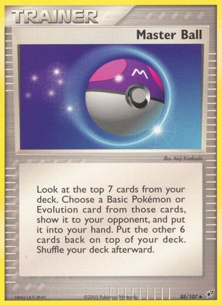 Master Ball (/107) Reverse Holofoil [EX: Deoxys] Pokemon Single Pokémon