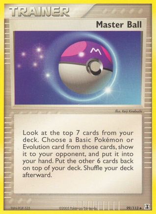 Master Ball (99/113) Reverse Holofoil [EX: Delta Species] Pokemon Single Pokémon