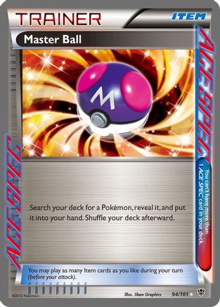 Master Ball (/101) Holofoil [BW: Plasma Blast] Pokemon Single Pokémon