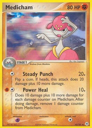 Medicham - 42/101 (/101) Reverse Holofoil [EX: Hidden Legends] Pokemon Single Pokémon