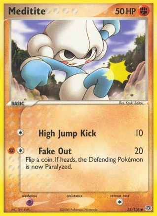 Meditite (/106) Holofoil [EX: Emerald] Pokemon Single Pokémon