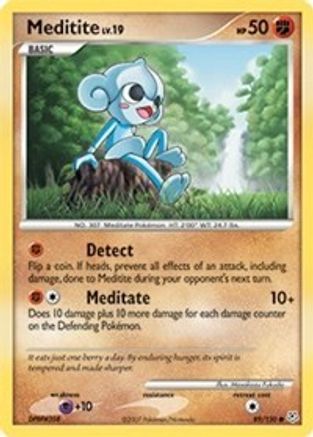 Meditite (/130) Reverse Holofoil [DP: Base Set] Pokemon Single Pokémon