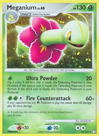 Meganium (/123) Holofoil [DP: Mysterious Treasures] Pokemon Single Pokémon