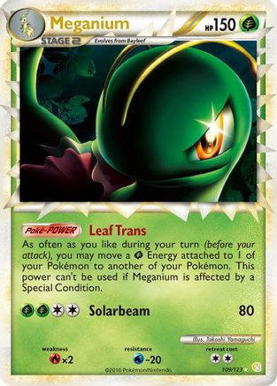 Meganium (Prime) (109/123) - [HGSS: Base Set] Holofoil Pokemon Single Pokémon
