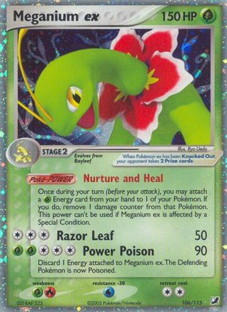 Meganium ex (/115) Holofoil [EX: Unseen Forces] Pokemon Single Pokémon