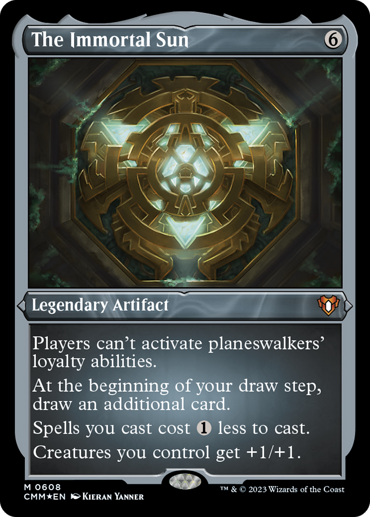 The Immortal Sun (CMM-608) [Commander Masters] Etched Foil MTG Single Wizards of the Coast