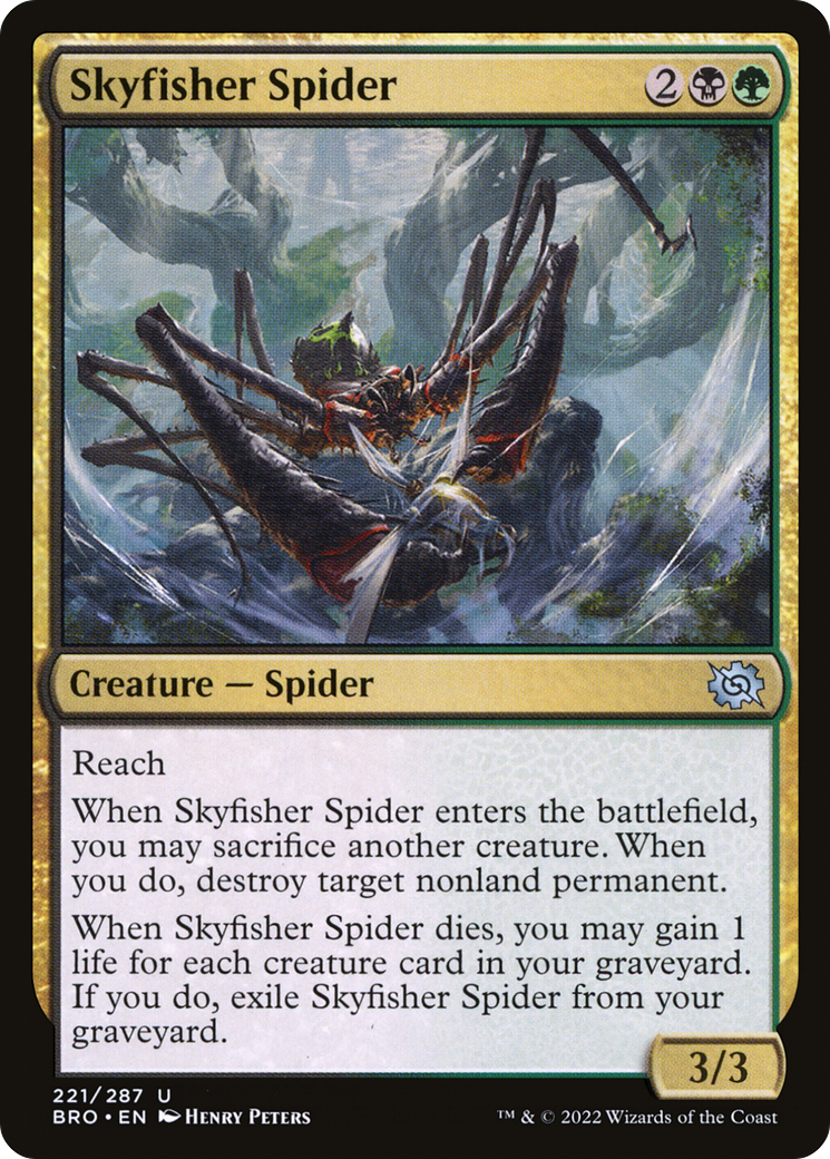 Skyfisher Spider (BRO-221) [The Brothers' War] MTG Single Wizards of the Coast