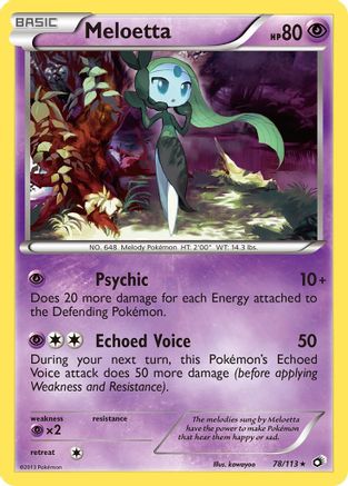 Meloetta (78) (/113) Reverse Holofoil [BW: Legendary Treasures] Pokemon Single Pokémon