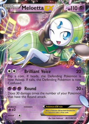 Meloetta EX (RC11/113) Holofoil [BW: Legendary Treasures Radiant Collection] Pokemon Single Pokémon