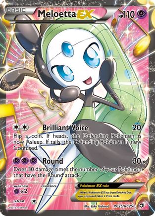 Meloetta EX (Full Art) (RC25/113) Holofoil [BW: Legendary Treasures Radiant Collection] Pokemon Single Pokémon