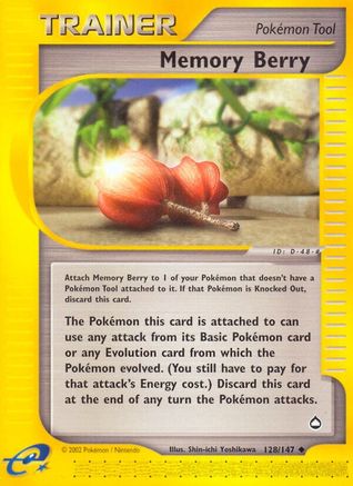 Memory Berry (/147) Reverse Holofoil [Vintage: Aquapolis] Pokemon Single Pokémon