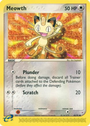 Meowth 42/95 [EX: Team Magma vs Team Aqua] Pokemon Single Pokémon