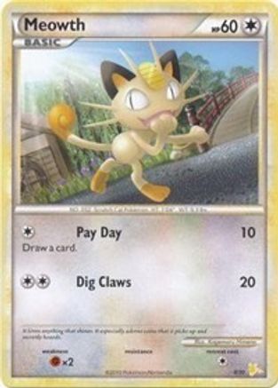 Meowth (#12) () [HGSS: Trainer Kit Gyarados & Raichu] Pokemon Single Pokémon