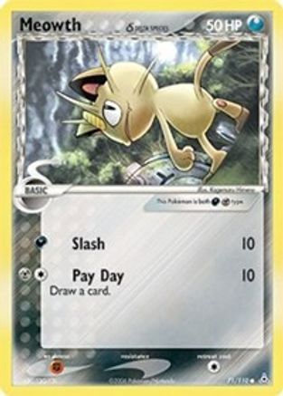 Meowth (Delta Species) (71/110) Reverse Holofoil [EX: Holon Phantoms] Pokemon Single Pokémon