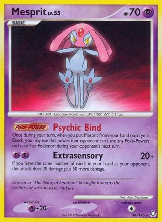 Mesprit (34/146) [DP: Legends Awakened] Pokemon Single Pokémon