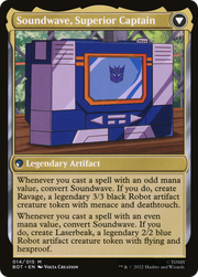 Soundwave, Sonic Spy (BOT-014) [Transformers] Foil MTG Single Wizards of the Coast