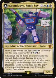 Soundwave, Sonic Spy (BOT-014) [Transformers] Foil MTG Single Wizards of the Coast