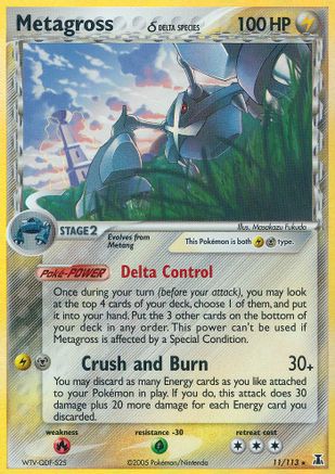 Metagross (Delta Species) (11/113) [EX: Delta Species] Pokemon Single Pokémon