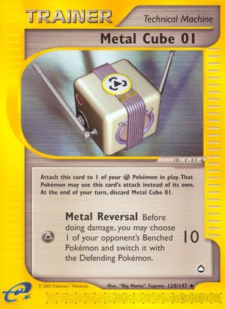 Metal Cube 01 (/147) Reverse Holofoil [Vintage: Aquapolis] Pokemon Single Pokémon